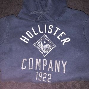 Navy Blue Hollister Hoodie